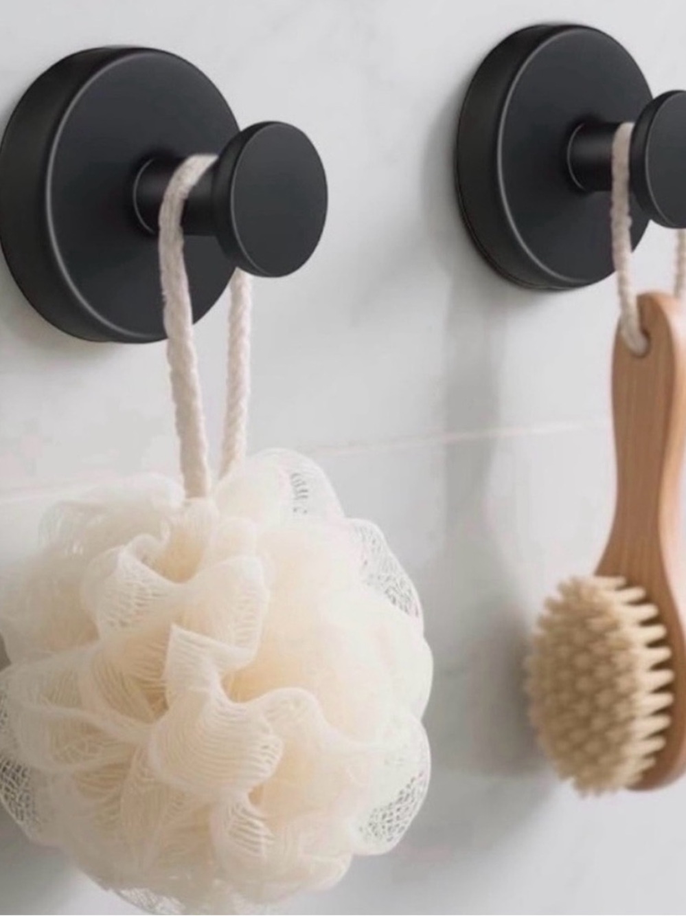 💞 New Black Anti-Rust Suction Wall Hook for Bath